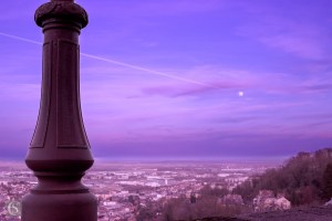 Laon - Vue sur la ville basse depuis les remparts Nord