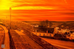 Laon - Vue depuis les remparts Nord