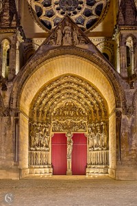 Laon - Portail principal de la Cathédrale Notre-Dame de Laon