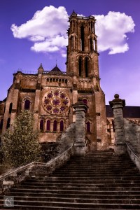 Laon - Vue sur la Cathédrale Notre-Dame de Laon