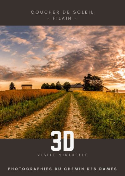 Visite en 3D - Coucher de soleil - Filain