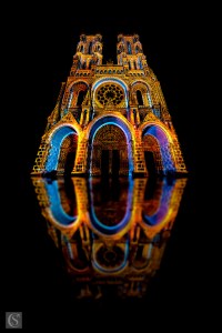 Laon - Spectacle Pulsations 2019 - Parvis de la Cathédrale Notre-Dame de Laon