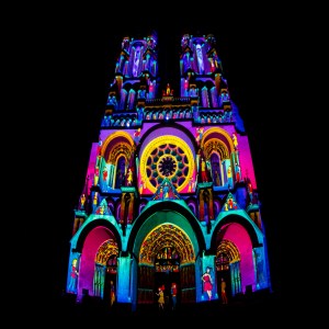Cathédrale Notre-Dame de Laon - Spectacle "Pulsations" 2019