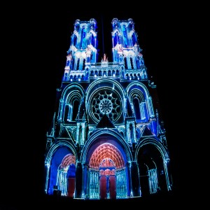 Cathédrale Notre-Dame de Laon - Spectacle "Pulsations" 2019