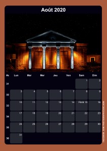 Calendrier - Août 2020