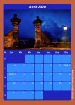 Calendrier - Avril 2020