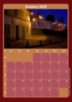 Calendrier - Octobre 2020