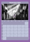 Calendrier - Septembre 2019
