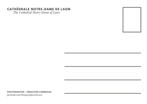 Carte postale - Cathédrale Notre-Dame de Laon - verso