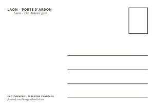 Carte postale - Laon - Porte d'Ardon - verso