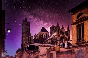 Laon - Vue sur la Cathédrale Notre-Dame de Laon