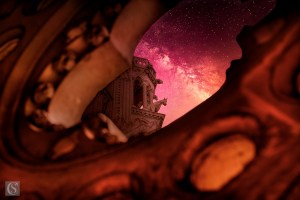 Laon - Tour de la Cathédrale Notre-Dame - Vue du cloître