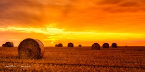 Aisne - Coucher de soleil - Commune de Vauxaillon